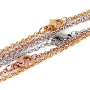 Stainless Steel Cable Chain with Lobster Claw Clasp (L: 45cm) Stainless Steel Cable Chain with Lobster Claw Clasp (L: 45cm)